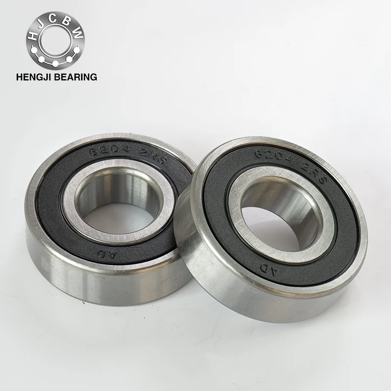 6204 2RS Single řádek Deep Groove Baling ložiska s vyplňujícími sloty
